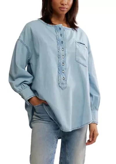 We The Free Denim Dreaming Pullover
