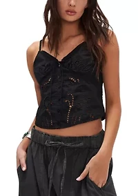 Sweet Sami Eyelet Top