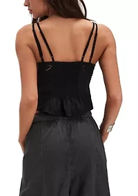 Sweet Sami Eyelet Top