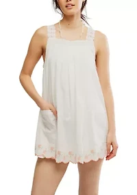 Latecia Embroidered Mini Dress