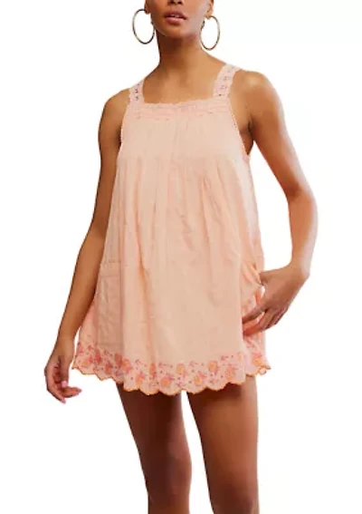 Latecia Embroidered Mini Dress