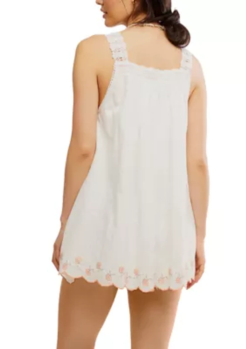 Latecia Embroidered Mini Dress