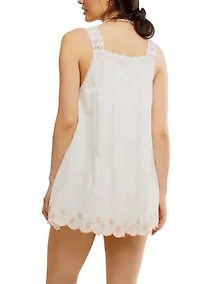 Latecia Embroidered Mini Dress