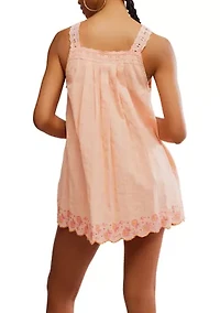 Latecia Embroidered Mini Dress