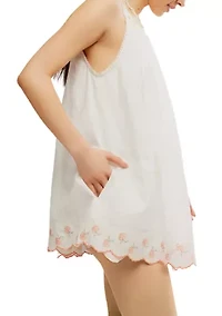 Latecia Embroidered Mini Dress