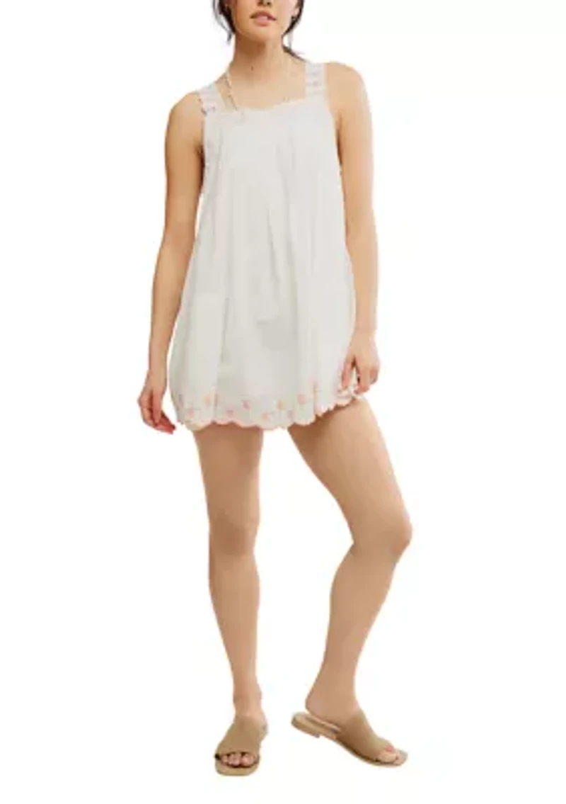 Latecia Embroidered Mini Dress
