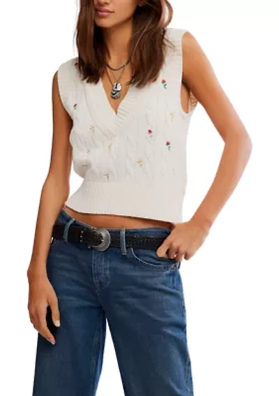 Plumeria Floral Vest