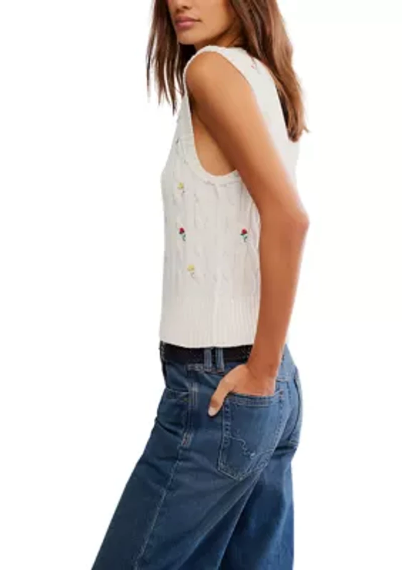 Plumeria Floral Vest