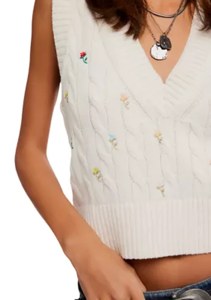 Plumeria Floral Vest