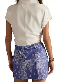 We The Free River Canyon Printed Mini Skirt