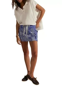 We The Free River Canyon Printed Mini Skirt