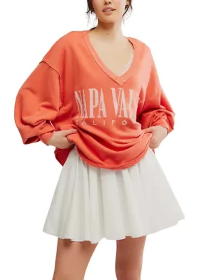 We The Free Venice V-Neck Graphic Sweatshirt