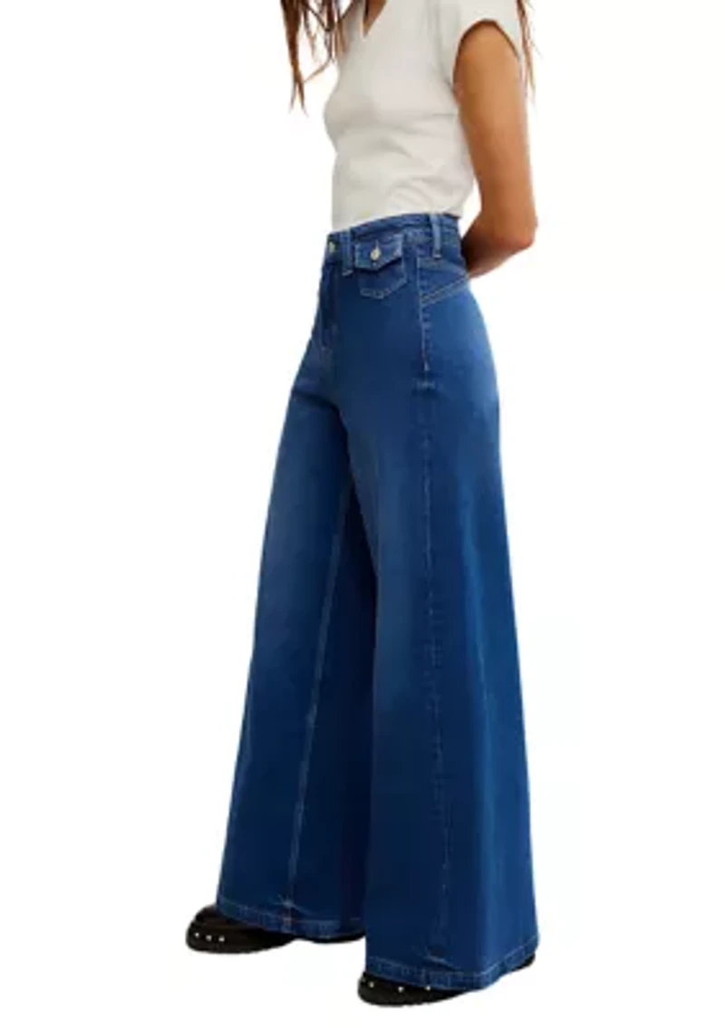 We The Free Kellee High-Rise Palazzo Jeans
