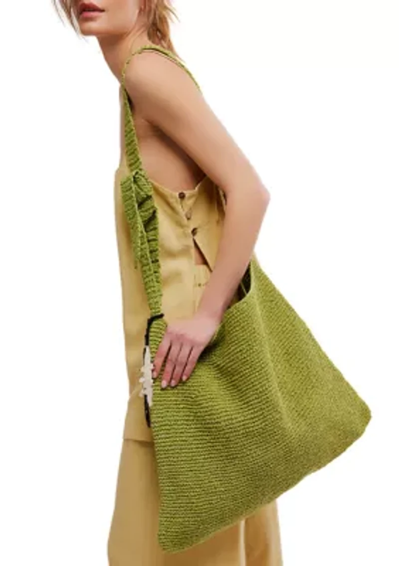 Coastal Crush Straw Tote Bag