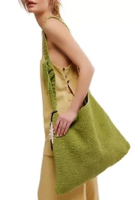Coastal Crush Straw Tote Bag
