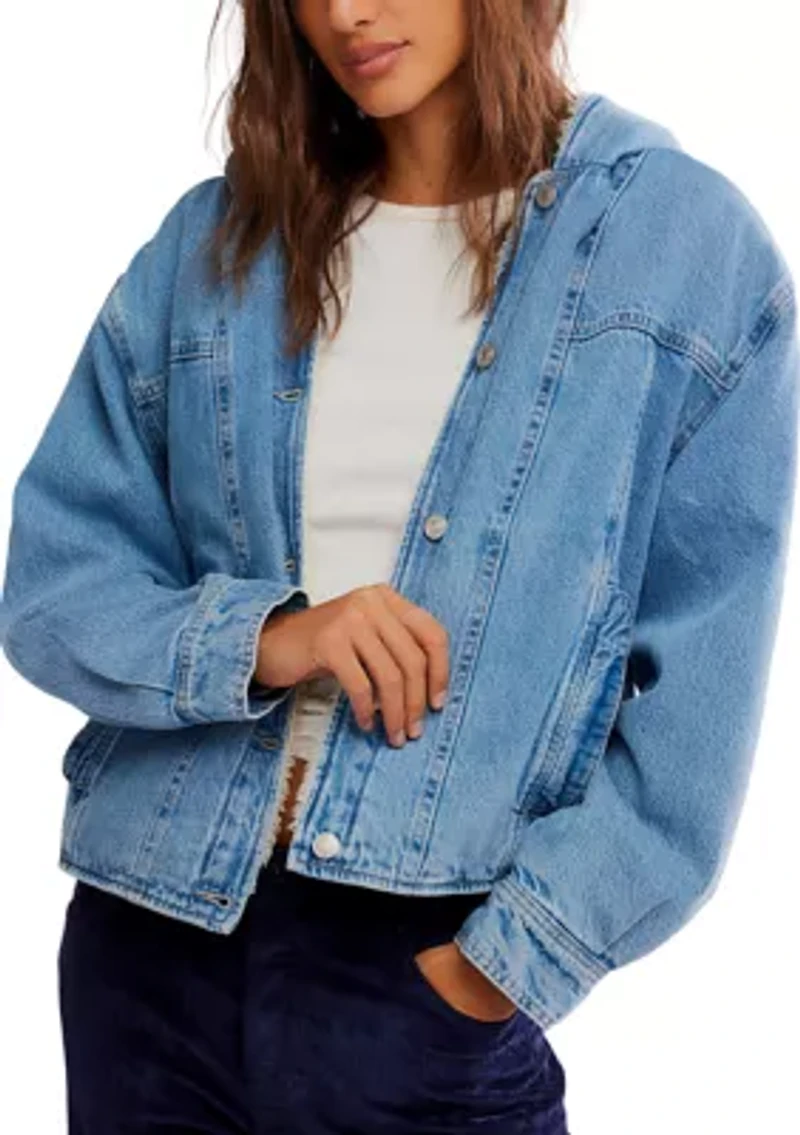 We The Free Asher Cozy Denim Jacket