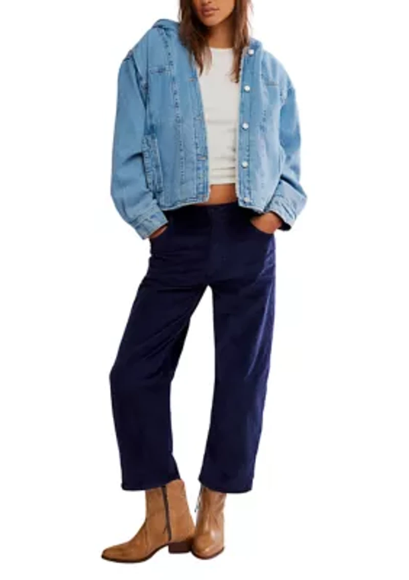 We The Free Asher Cozy Denim Jacket