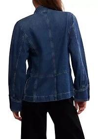We The Free Imogene Denim Officer Jacket