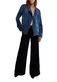 We The Free Imogene Denim Officer Jacket