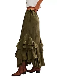 Autumn Promenade Maxi Skirt