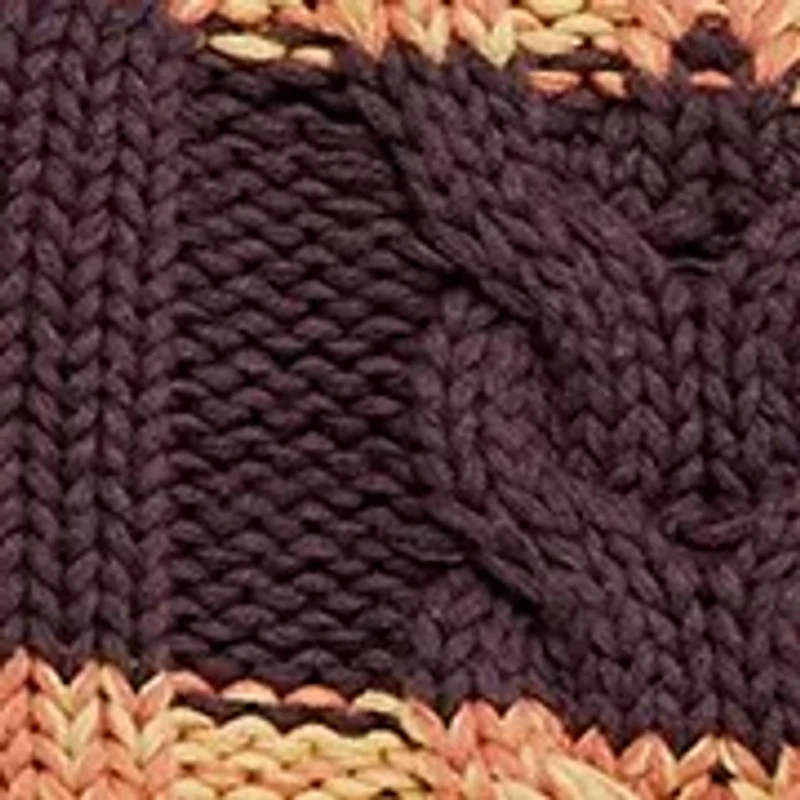 Frankie Cable Striped Pullover