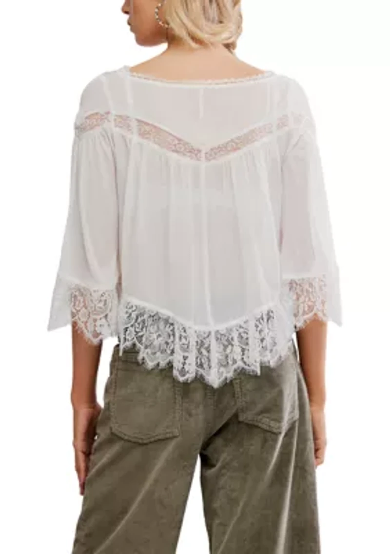 Bali Midnight Rain Lace Top