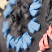 Indigo Dreaming Raffia Belt