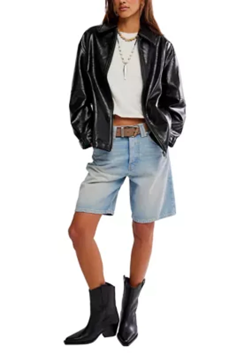 Slaone Vegan Leather Jacket