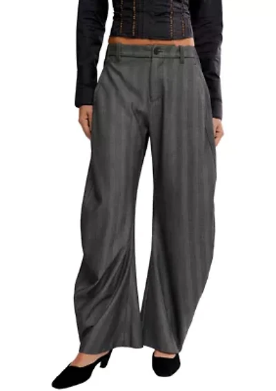 Spotlight Barrel Pinstripe Trousers