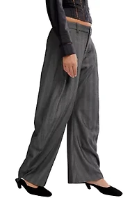 Spotlight Barrel Pinstripe Trousers
