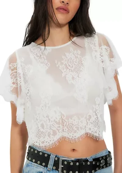 Women's Lunar Ash Lace Top