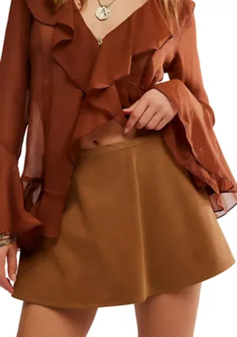 We The Free Paradise Found Suede Skort