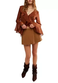 We The Free Paradise Found Suede Skort
