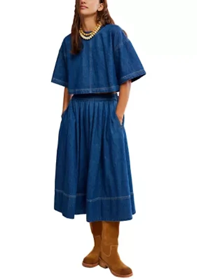 Westley Denim Skirt Set