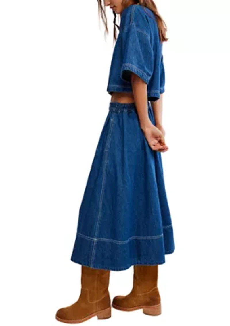 Westley Denim Skirt Set