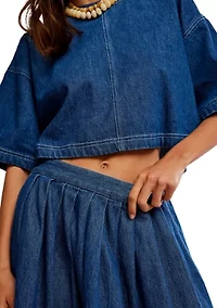 Westley Denim Skirt Set
