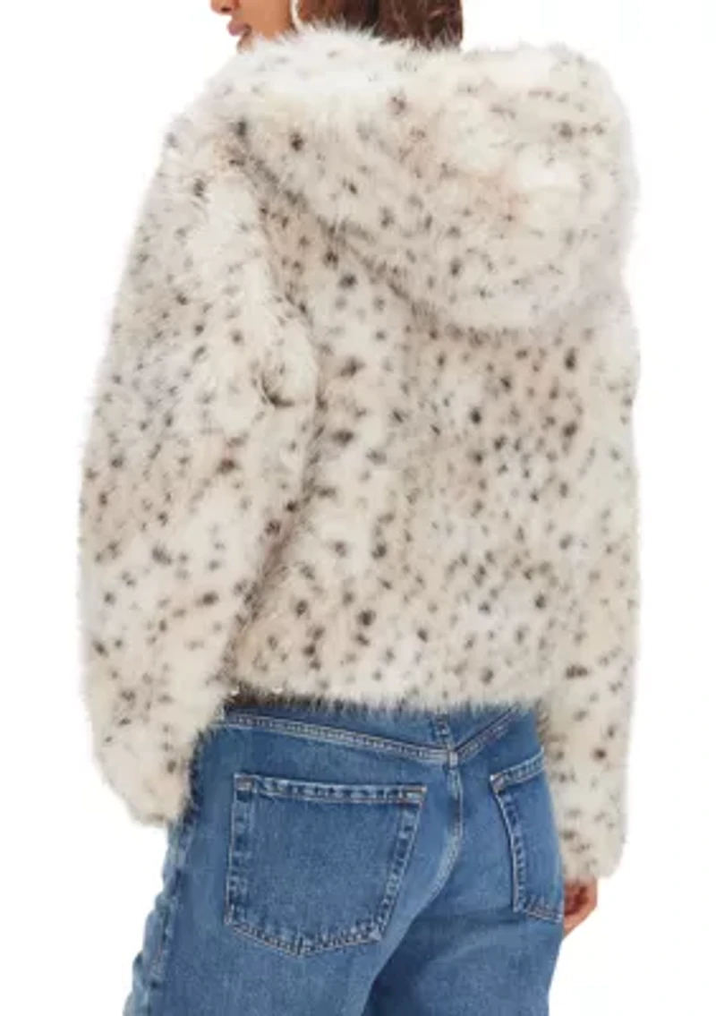 Louder Please Hooded Faux Fur Jacket