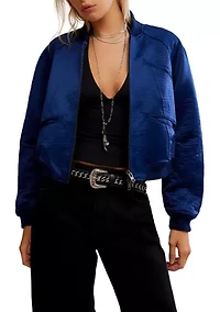 Ellie Satin Bomber