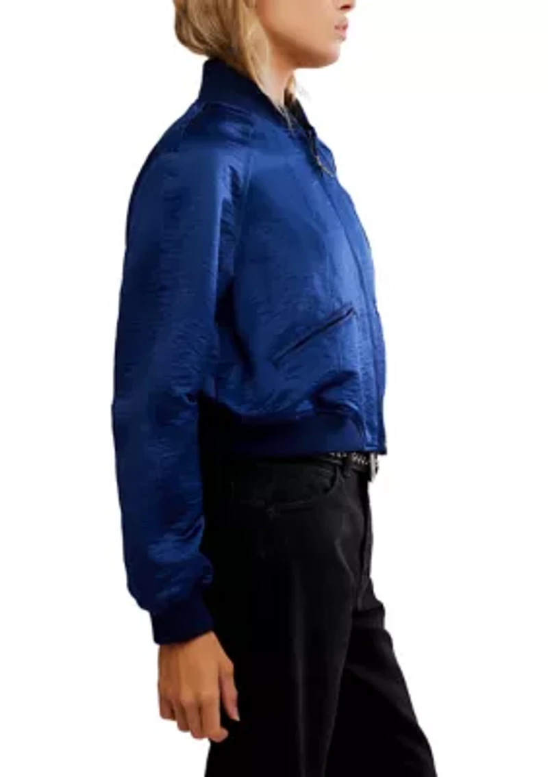 Ellie Satin Bomber