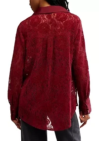 Faith Lace Button Down Shirt
