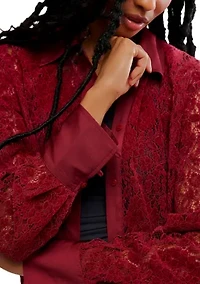 Faith Lace Button Down Shirt