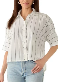 We The Free Seaside Cotton Stripe Shirt