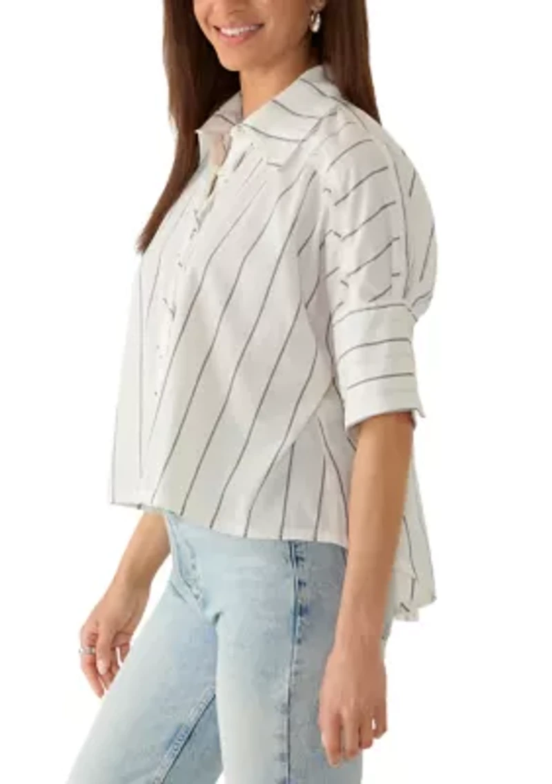 We The Free Seaside Cotton Stripe Shirt