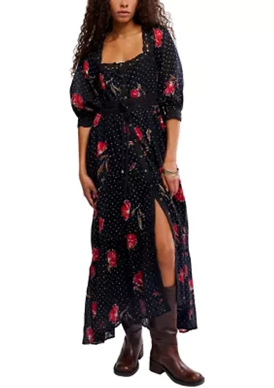 Morning Meadows Long-Sleeve Maxi Dress