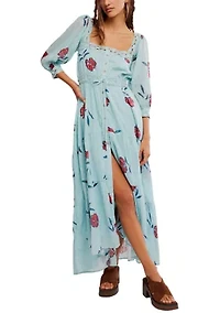 Morning Meadows Long-Sleeve Maxi Dress