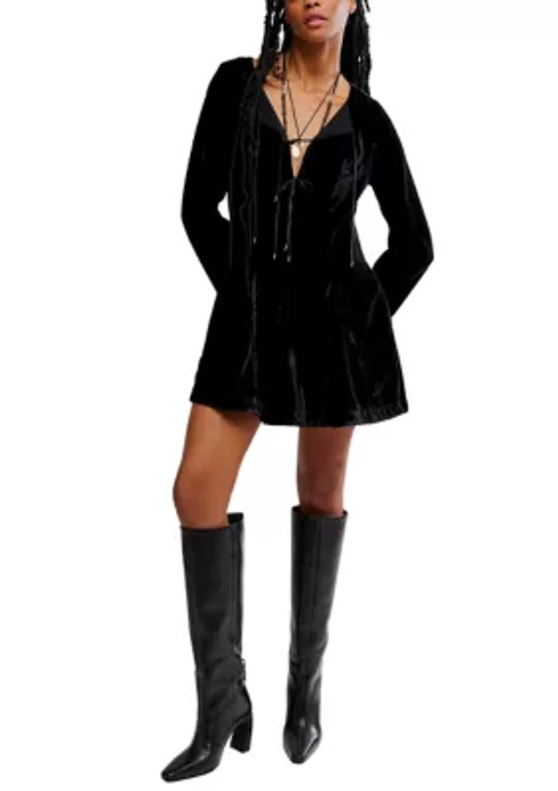 Linney Velvet Midi Dress