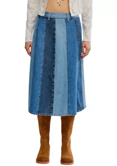 Sunbeam Denim Midi Skirt