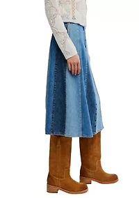 Sunbeam Denim Midi Skirt