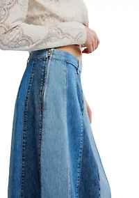 Sunbeam Denim Midi Skirt
