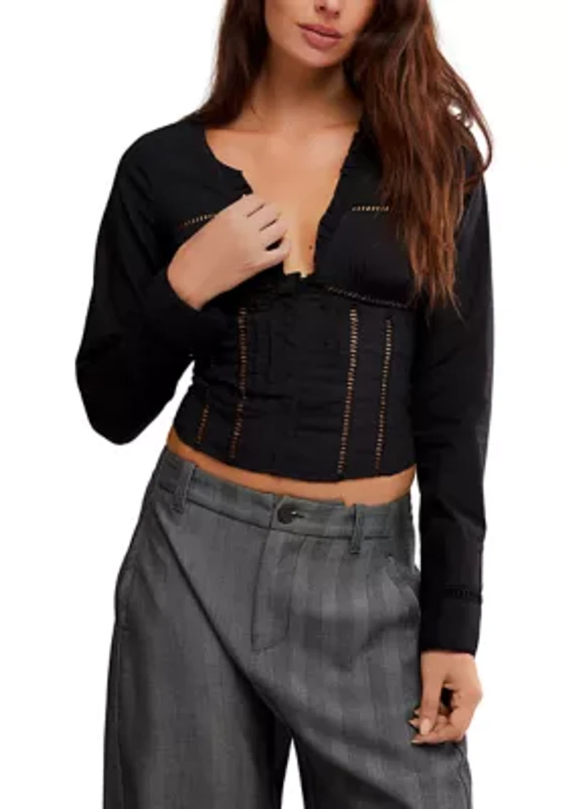 Frankie Corset Long Sleeve Top